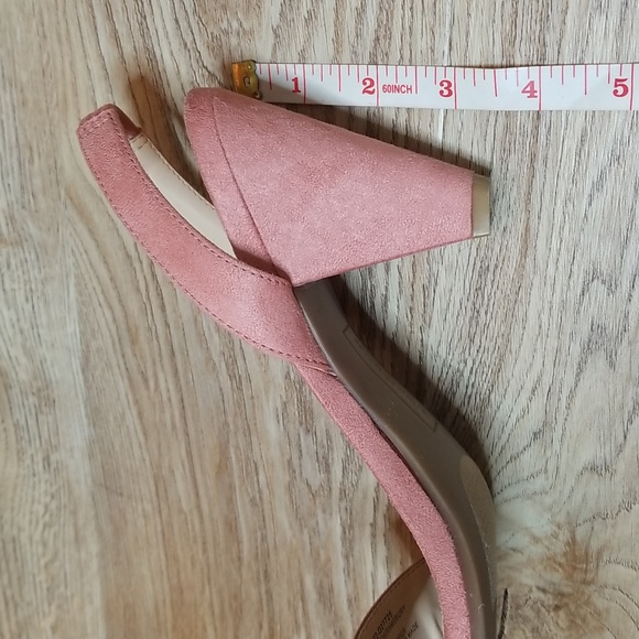 Seven Diols Womens Pink Slingback Open Toe Heel Sandals Size 8.5 Medium - Picture 10 of 10